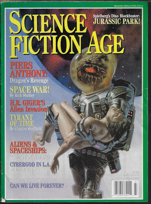 SCIENCE FICTION AGE (TERRY BISSON; ERNEST HOGAN; RICK SHELLEY; CHARLES SHEFFIELD; PIERS ANTHONY) - Science Fiction Age: July 1993