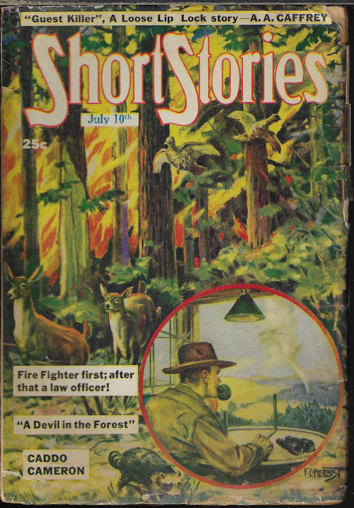 SHORT STORIES (CADDO CAMERON; ANDREW HOLT; STEVE HAIL; JIM RAY; ANDREW A. CAFFREY; JIM CHAPMAN; LYNDON RIPLEY; IRWIN J. WEILL; WYATT BLASSINGAME; S. OMAR BARKER; E. HOFFMAN PRICE; GENE VAN; PETE KUHLHOFF) - Short Stories: July 10, 1947