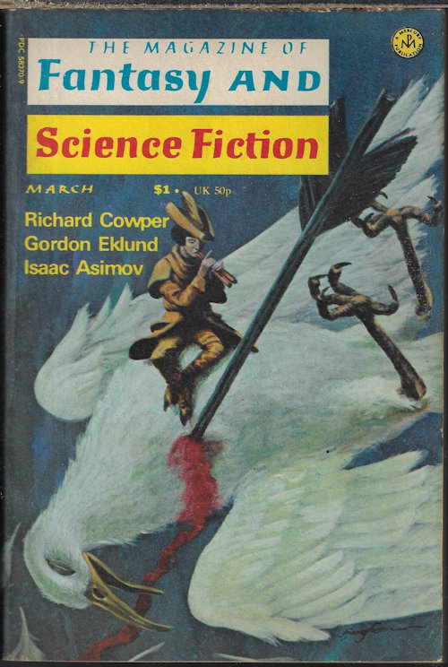 F&SF (RICHARD COWPER; THAYER WALDO; J. O. JEPPSON; GORDON EKLUND; CHARLES W. RUNYON; MARY-CARTER ROBERTS; LARRY TRITTEN) - The Magazine of Fantasy and Science Fiction: March, Mar. 1976