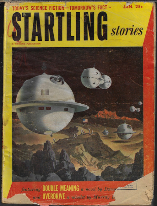 STARTLING (DAMON KNIGHT; MURRAY LEINSTER; JAMES E. GUNN; KENDALL FOSTER CROSSEN; ROGER DEE; ISAAC ASIMOV; JACK LEWIS; JACK VANCE) - Startling Stories: January, Jan. 1953