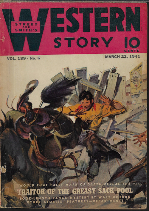 WESTERN STORY (WALT COBURN; L. L. FOREMAN; HARRY F. OLMSTEAD; E. C. LINCOLN; ROLLAND LYNCH; KENNETH GILBERT; NORMAN A. FOX; CARL ROHT) - Western Story: March, Mar. 22, 1941 (