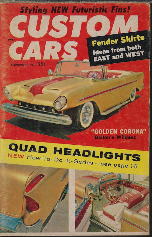 CUSTOM CARS - Custom Cars: February, Feb. 1959