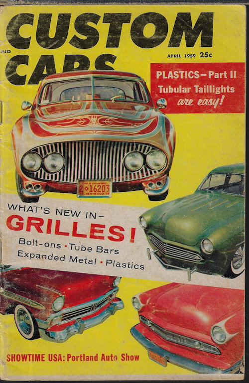 CUSTOM CARS - Custom Cars: April, Apr. 1959
