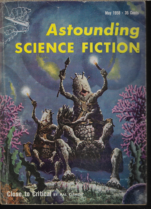 ASTOUNDING (HAL CLEMENT; CHARLES V. DE VET; GORDON R. DICKSON; FRANK HERBERT; STANLEY MULLEN; JOHN RACKHAM) - Astounding Science Fiction: May 1958 (