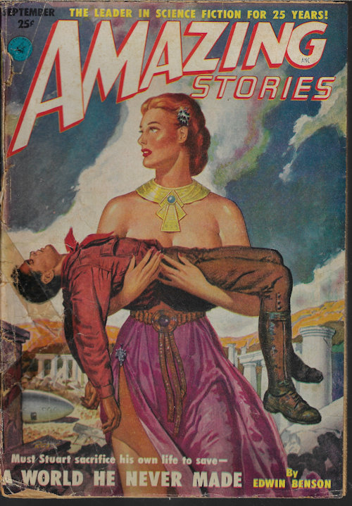AMAZING (EDWIN BENSON; FRANK M. ROBINSON; WILLARD HAWKINS; WILLIAM P. MCGIVERN; GENE HUNTER) - Amazing Stories: September, Sept. 1951