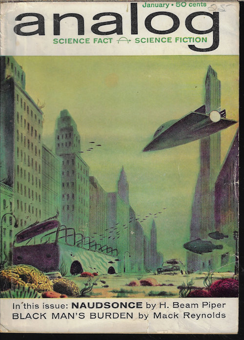 ANALOG (H. BEAM PIPER; E. C. TUBB; GORDON R. DICKSON; MACK REYNOLDS; WILLIS CAIN; JOHN W. CAMPBELL) - Analog Science Fact & Science Fiction: January, Jan. 1962