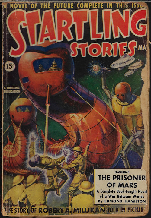 STARTLING (EDMOND HAMILTON; JACK BINDER; STANLEY G. WEINBAUM; ALEXANDER SAMALMAN; RAY CUMMINGS, MORT WEISINGER) - Startling Stories: May 1939
