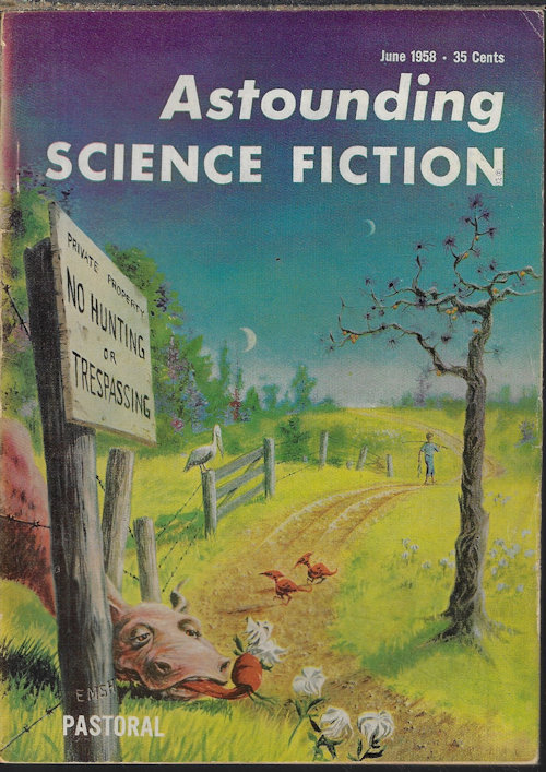 ASTOUNDING (ROBERT SILVERBERG; STANLEY MULLEN; RANDALL GARRETT; THEODORE L. THOMAS; HUGH B. BROUS, JR.; HAL CLEMENT) - Astounding Science Fiction: June 1958 (