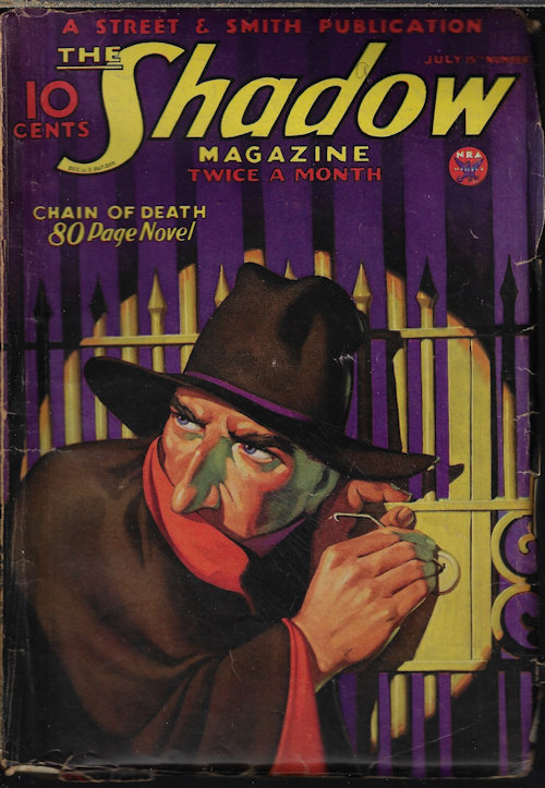 SHADOW (MAXWELL GRANT; JOHN L. CHAMBLISS; RICHARD WORMSER) - The Shadow: July 15, 1934 (