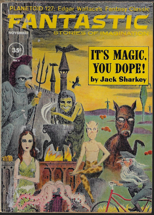 FANTASTIC (EDGAR WALLACE; DAVID R. BUNCH; ARTHUR PORGES; JACK SHARKEY) - Fantastic Stories of the Imagination: November, Nov. 1962