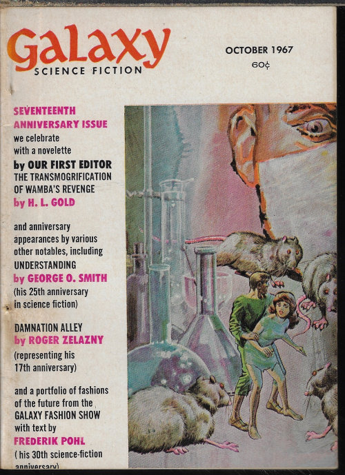 GALAXY (ROGER ZELAZNY; H. L. GOLD; GEORGE O. SMITH; POUL ANDERSON; FREDERIK POHL; WILLY LEY) - Galaxy Science Fiction: October, Oct. 1967 (