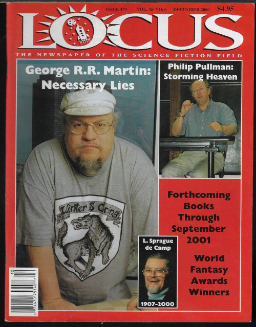 LOCUS (GEORGE R. R. MARTIN; L. SPRAGUE DE CAMP) - Locus the Newspaper of the Science Fiction Field: #479, December, Dec. 2000