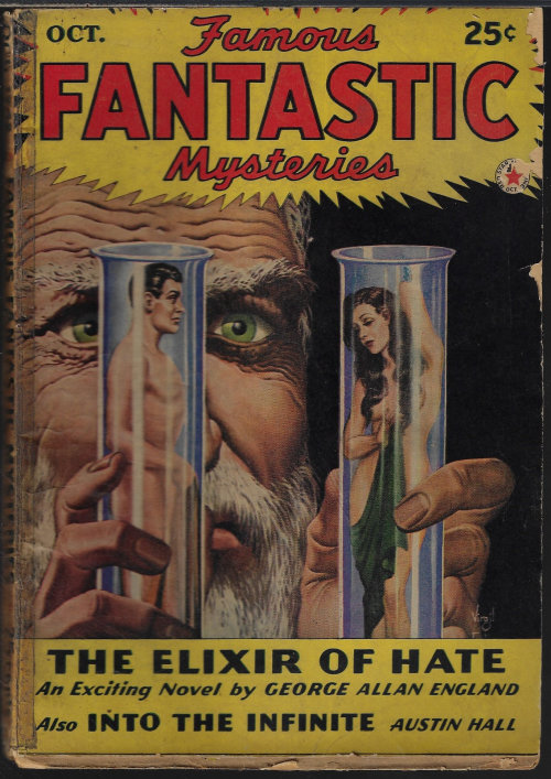 FAMOUS FANTASTIC MYSTERIES (GEORGE ALLAN ENGLAND; AUSTIN HALL) - Famous Fantastic Mysteries: October, Oct. 1942 (
