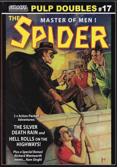 THE SPIDER (GRANT STOCKBRIDGE) - Pulp Doubles #17: The Silver Death Rain & Hell Rolls on the Highways!