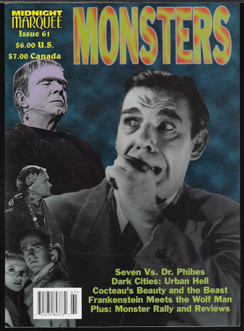 MIDNIGHT MARQUEE MONSTERS - Midnight Marquee Monsters: Fall 1999, Issue 61