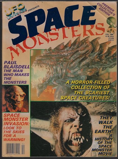 UFO UNIVERSE: SPACE MONSTERS - Ufo Universe Presents Space Monsters: February, Feb. 1990