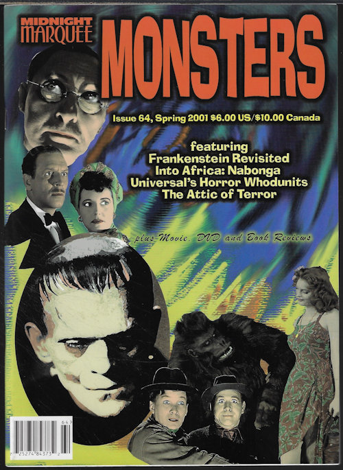MIDNIGHT MARQUEE MONSTERS - Midnight Marquee Monsters: Spring 2001, Issue 64