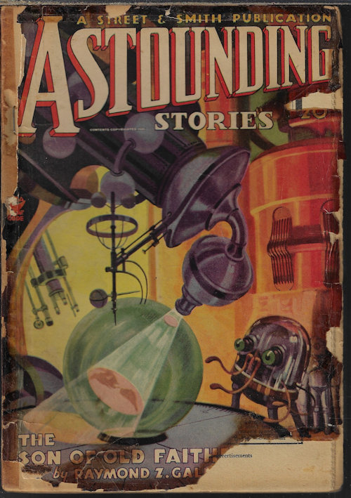 ASTOUNDING (RAYMOND Z. GALLUN; WARNER VAN LORNE; CLYDE C. CAMPBELL - AKA H. L. GOLD; FRANK BELKNAP LONG, JR.; EDMOND HAMILTON; CLIFTON B. KRUSE; EDWARD S. MUND; DAVID R. DANIELS; JOHN TAINE) - Astounding Stories: July 1935
