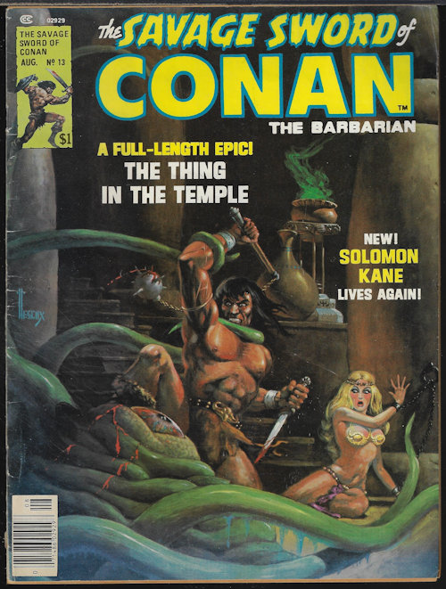 SAVAGE SWORD OF CONAN (CREATED BY ROBERT E. HOWARD) - Savage Sword of Conan the Barbarian: No. 13, July / Aug. 1976