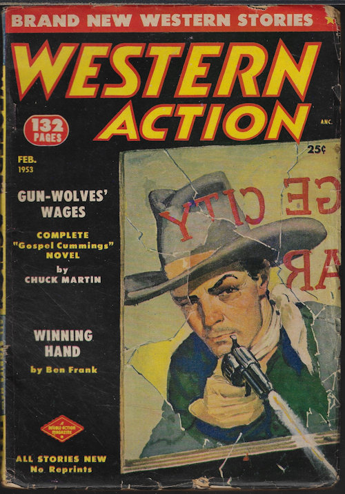WESTERN ACTION (CHUCK MARTIN; BEN FRANK; LAURAN PAINE; LON WILLIAMS; E. E. CLEMENT) - Western Action: February, Feb. 1953