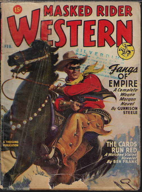 MASKED RIDER WESTERN (GUNNISON STEELE; BEN FRANK; LARRY HARRIS; L. P. HOLMES; STEPHEN PAYNE) - Masked Rider Western: February, Feb. 1947
