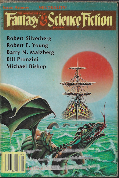 F&SF (ROBERT SILVERBERG; ROBERT F. YOUNG; CHARLES E. FRITCH; COLEMAN BRAX; JOHN KESSEL; BILL PRONZINI & BARRY N. MALZBERG) - The Magazine of Fantasy and Science Fiction (F&Sf): January, Jan. 1980 (