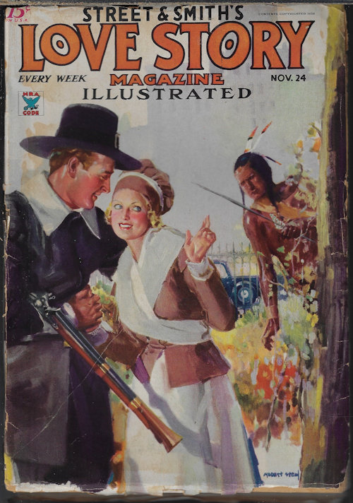 LOVE STORY (GAIL SHERMAN; EDNA E. DAVIES; JESSE F. GELDERS; MILDRED HOUGHTON COMFORT; ETHEL LE COMPTE; CORDELIA SNOW; PHYLLIS A. WHITNEY; FLORENCE EBERHARD; THELMA ELLIS; MARIETTA EARLE; ARTHUR WILLIAM BEER; ETHEL ROMIG FULLER; KATE RANDLE MENEFEE; +) - Love Story Magazine: November, Nov. 24, 1934