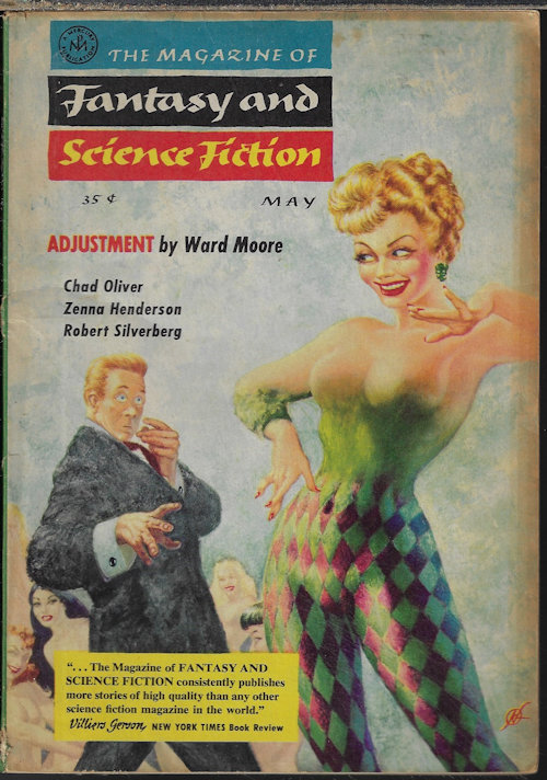 F&SF (CHAD OLIVER; ROBERT SILVERBERG; EVELYN E. SMITH; THEODORE R. COGSWELL; ZENNA HENDERSON; POUL ANDERSON & GORDON R. DICKSON; CAROL EMSHWILLER; WARD MOORE; WILLIAM MORRISON; DORIS P. BUCK) - The Magazine of Fantasy and Science Fiction (F&Sf): May 1957