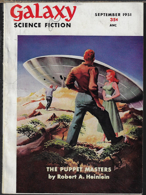 GALAXY (ROBERT A. HEINLEIN; MURRAY LEINSTER; DAMON KNIGHT; MILTON LESSER; PHYLLIS STERLING SMITH; WILLY LEY; DUDLEY DELL) - Galaxy Science Fiction: September, Sept. 1951 (