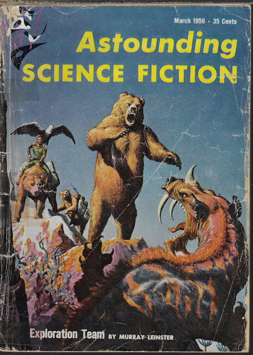 ASTOUNDING (MURRAY LEINSTER; ALGIS BUDRYS; ERIC FRANK RUSSELL; HERBERT L. COOPER; ROBERT A. HEINLEIN; WELLS ALAN WEBB) - Astounding Science Fiction: March, Mar. 1956 (