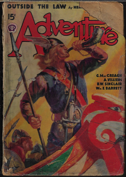 ADVENTURE (BILL ADAMS; BRIAN O'BRIEN; REESE WOLFE; A. H. HOENNINGER; HAL G. EVARTS; KEITH EDGAR; LESLIE T. WHITE; W. M. KARTZMARK; WILLIAM BRANDON) - Adventure: July 1943