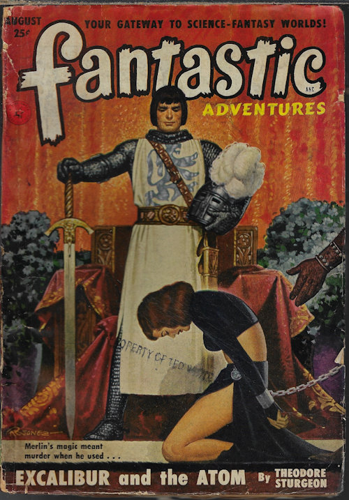 FANTASTIC ADVENTURES (THEODORE STURGEON; DALLAS ROSS; CLEE GARSON; WILLIAM TENN; PAUL W. FAIRMAN; P. F. COSTELLO) - Fantastic Adventures: August, Aug. 1951