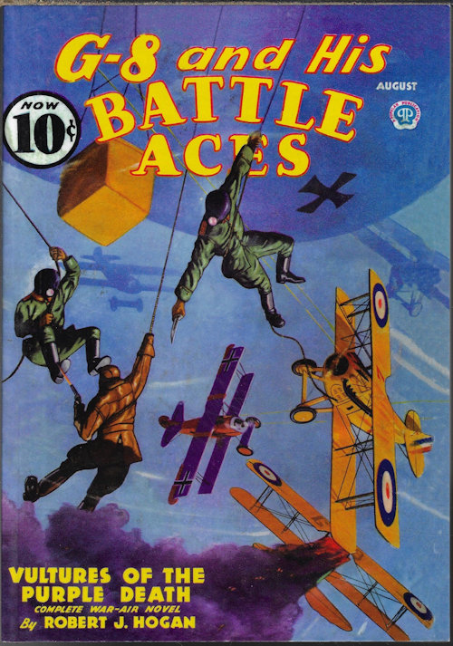 G-8 AND HIS BATTLE ACES (ROBERT J. HOGAN) - G-8 and Has Battle Aces: August, Aug. 1936 (Reprint)(