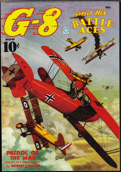 G-8 AND HIS BATTLE ACES (ROBERT J. HOGAN) - G-8 and Has Battle Aces: October, Dec. 1936 (Reprint)(