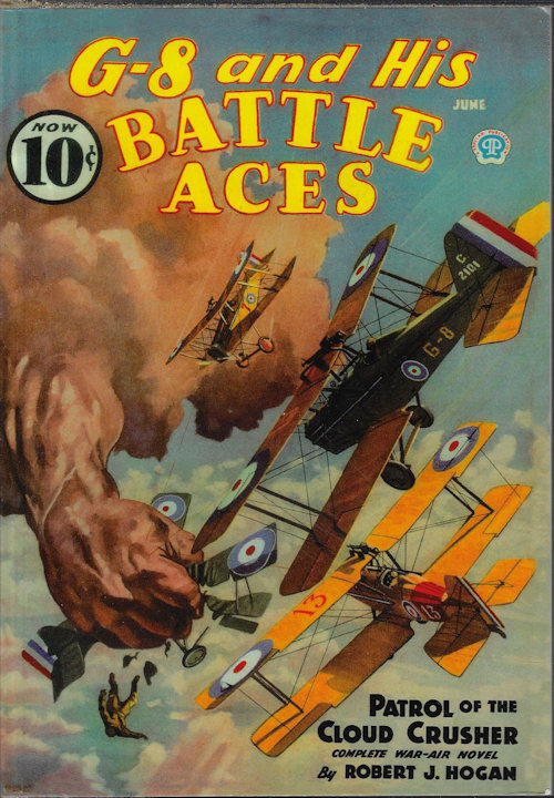 G-8 AND HIS BATTLE ACES (ROBERT J. HOGAN) - G-8 and Has Battle Aces: June 1936 (Reprint)(