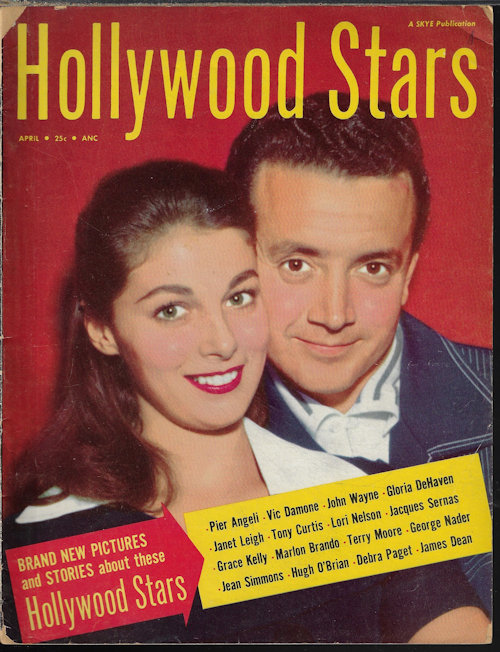HOLLYWOOD STARS (MARLON BRANDO; GRACE KELLY; JOHN WAYNE; MORE) - Hollywood Stars: April, Apr. 1955