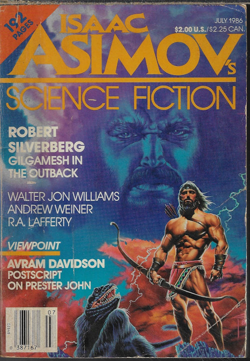 ASIMOV'S (ROBERT SILVERBERG; WALTER JON WILLIAMS; ANDREW WEINER; R. A. LAFFERTY; MOLLY GLOSS; ISAAC ASIMOV; AVRAM DAVIDSON) - Isaac Asimov's Science Fiction: June 1986