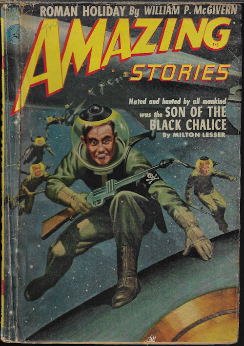 AMAZING STORIES (MILTON LESSER; DEAN EVANS; WILLIAM P. MCGIVERN; DON WILCOX; TED THOMEY) - Amazing Stories: July 1952