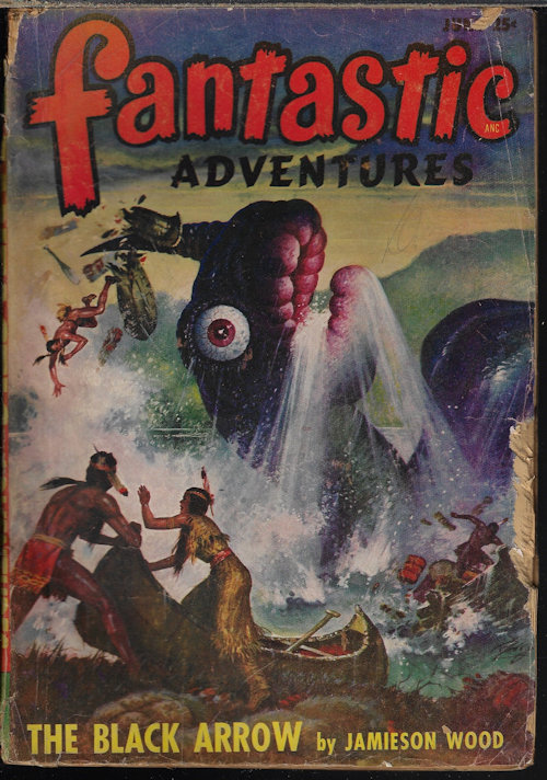 FANTASTIC ADVENTURES (JAMIESON WOOD; S. M. TENNESHAW; CHESTER S. GEIER; FRANCES YERXA; WARREN KASTEL; A. BERTRAM CHANDLER) - Fantastic Adventures: June 1948