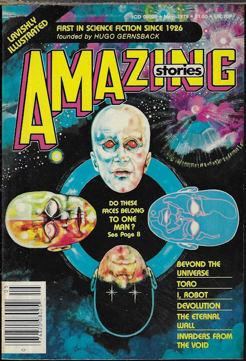 AMAZING (HUGO GERNSBACK; STANTON COBLENTZ; EANDO BINDER; EDMOND HAMILTON; MACK REYNOLDS; RAYMOND Z. GALLUN; RUSSELL BRANCH; RON LAUTEN) - Amazing Science Fiction: May 1979