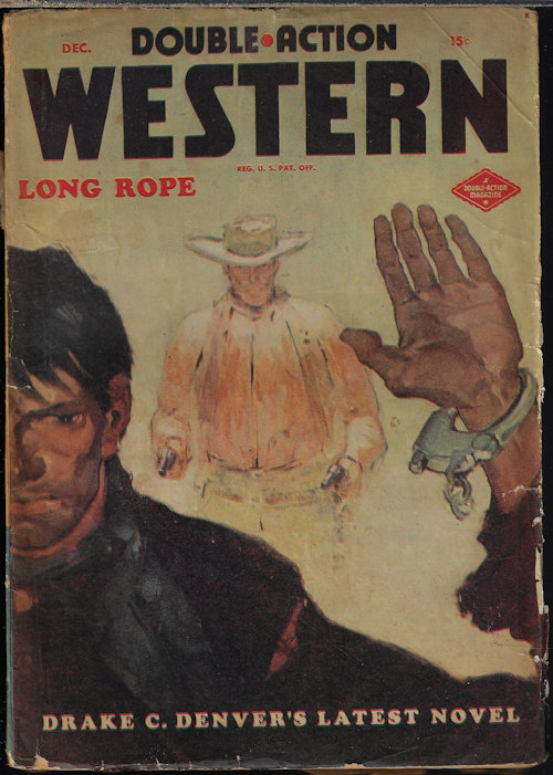 DOUBLE-ACTION WESTERN (DRAKE C. DENVER; LAURENCE DONOVAN; ERNEST HAMILTON; REX WHITECHURCH; LEE FLOREN) - Double-Action Western: December, Dec. 1947