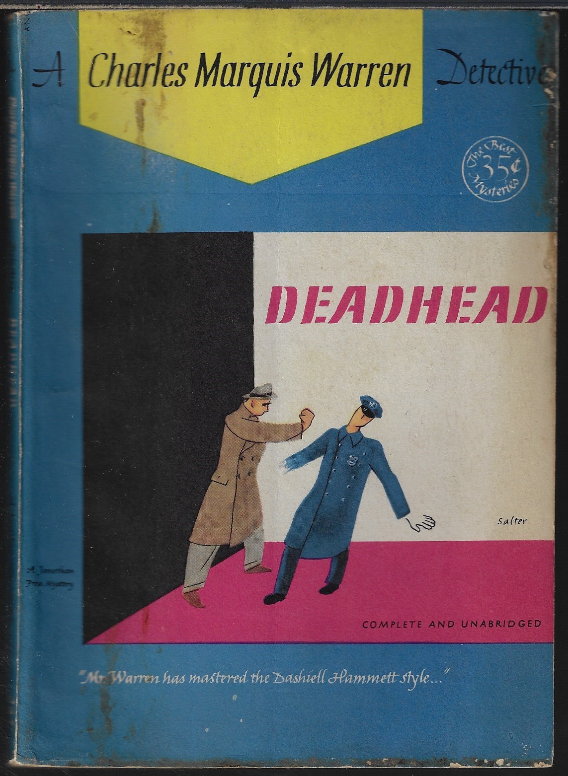 WARREN, CHARLES MARQUIS - Deadhead: A Jonathan Press Mystery #J47