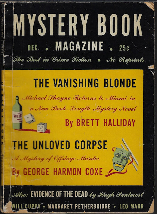 MYSTERY BOOK (BRETT HALLIDAY; GEORGE HARMON COXE; HUGH PENTECOST) - Mystery Book Magazine: December, Dec. 1945