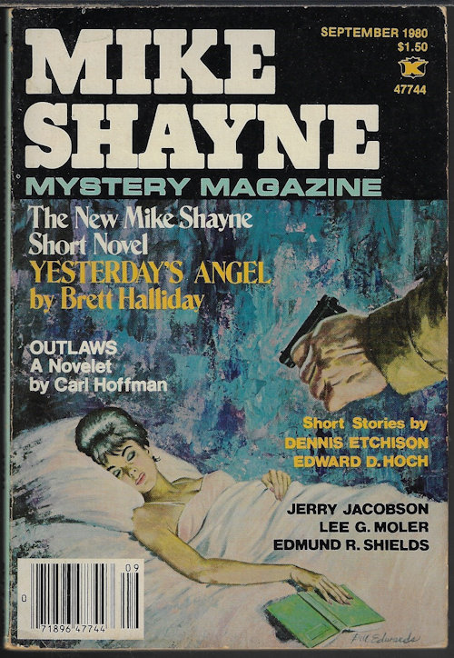 MIKE SHAYNE MYSTERY (BRETT HALLIDAY; CARL HOFFMAN; DENNIS ETCHISON; EDWARD D. HOCH; JERRY JACOBSON; EDMUND R. SHIELDS; LEE G. MOLER; FRED FREDERICKS; JOHN BALL) - Mike Shayne Mystery Magazine: September, Sept. 1980