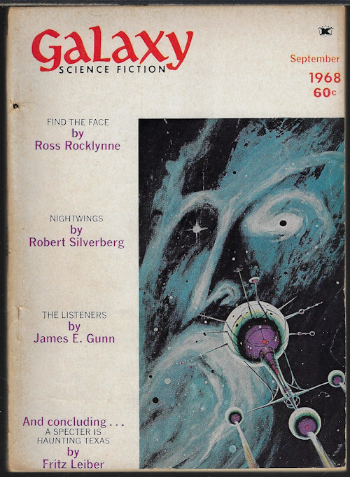 GALAXY (ROBERT SILVERBERG; JAMES E. GUNN; BRIAN W. ALDISS; ROSS ROCKLYNNE; FRITZ LEIBER) - Galaxy Science Fiction: September, Sept. 1968 (