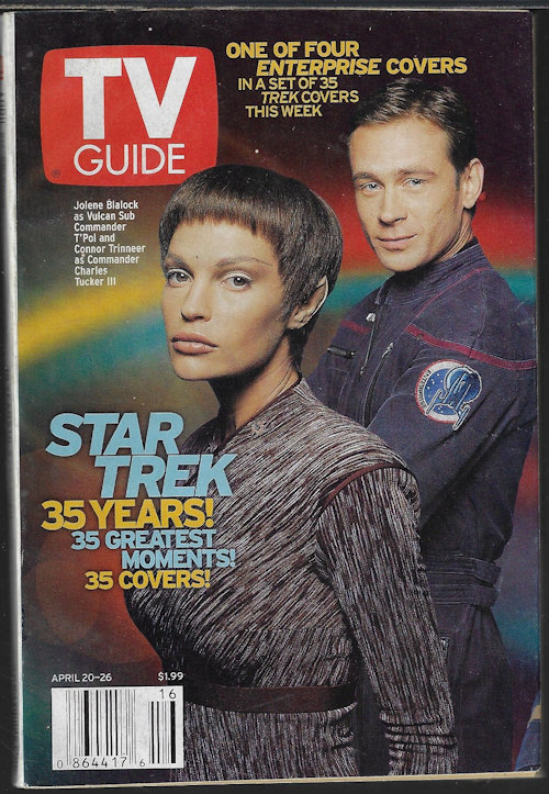 TV GUIDE - Tv Guide: April, Apr. 20 - 26, 2003 (Star Trek: One of Four Enterprise Covers)