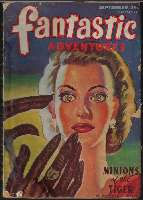 FANTASTIC ADVENTURES (CHESTER S. GEIER; WM. LAWRENCE HAMLING; JOHN P. LENAHAN; BERKELEY LIVINGSTON; LEROY YERXA; ROG PHILLIPS) - Fantastic Adventures: September, Sept. 1946