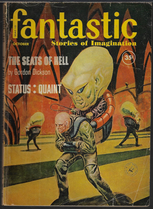 FANTASTIC (GORDON R. DICKSON; PHYLLIS GOTLIEB; H. B. FYFE; JACK SHARKEY; EDWARD LUDWIG; DAVID R. BUNCH) - Fantastic Stories of the Imagination: October, Oct. 1960