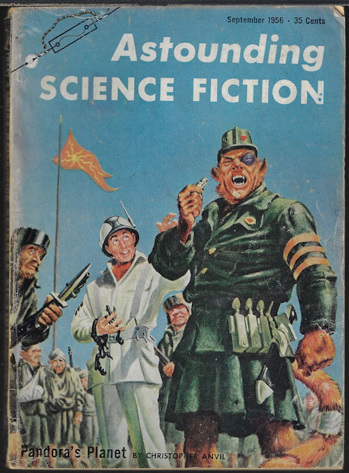 ASTOUNDING (CHRISTOPHER ANVIL; MURRAY LEINSTER; POUL ANDERSON; HAL CLEMENT; ROBERT SILVERBERG; ISAAC ASIMOV) - Astounding Science Fiction: September, Sept. 1956 (
