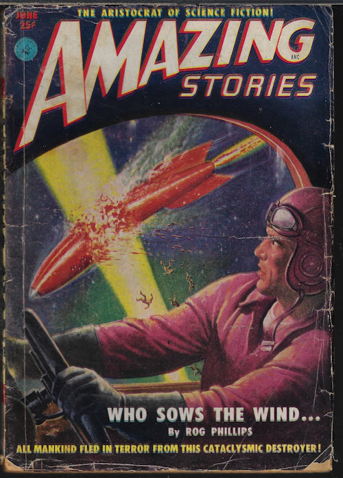AMAZING (ROG PHILLIPS; H. B. HICKEY; P. F. COSTELLO; WALT SHELDON; GERALD VANCE; PETER WORTH) - Amazing Stories: June 1951
